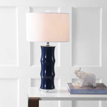 Tiki 26.5" Ceramic LED Table Lamp - JONATHAN Y